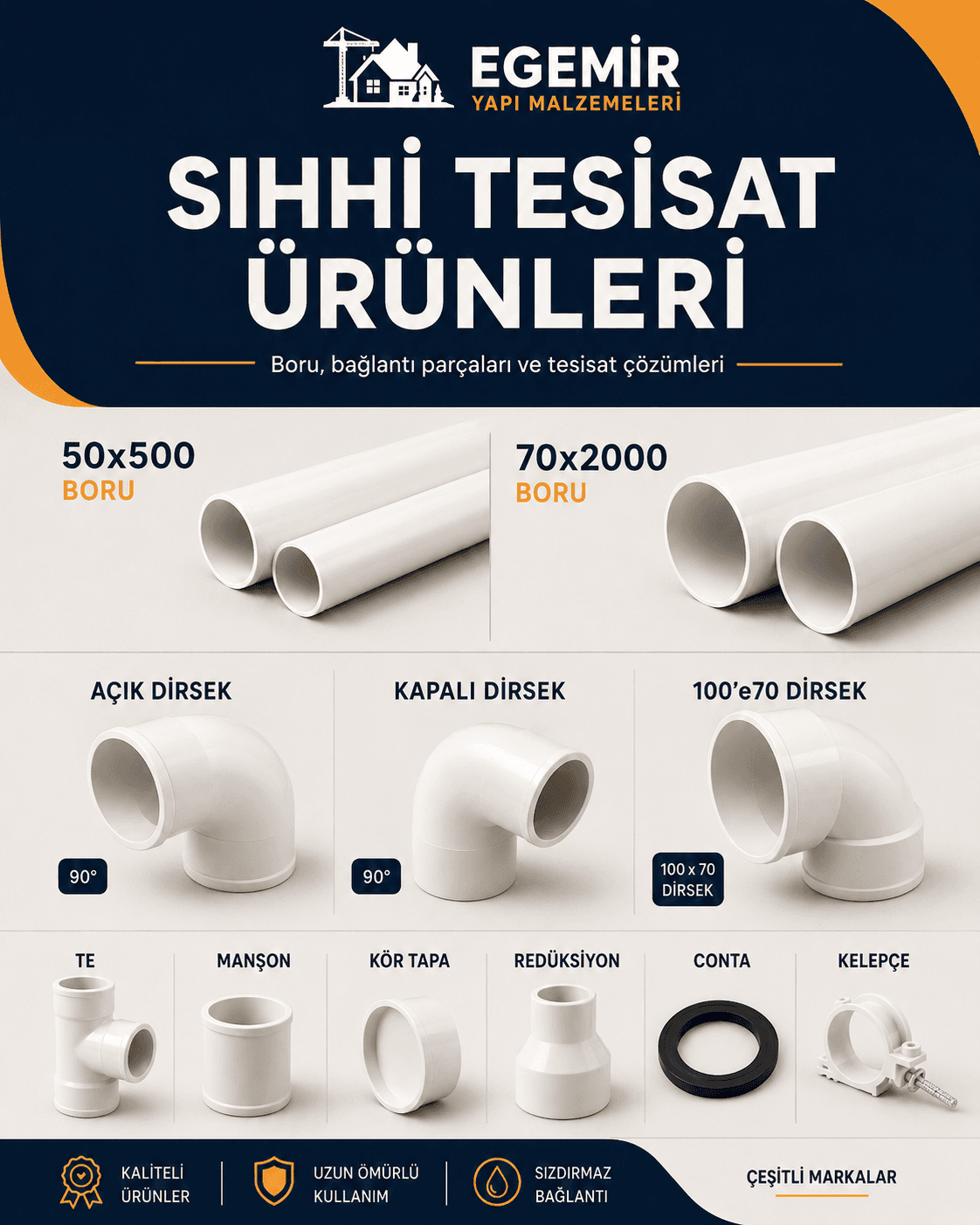 Sıhhi Tesisat Boru Grubu ürün görseli