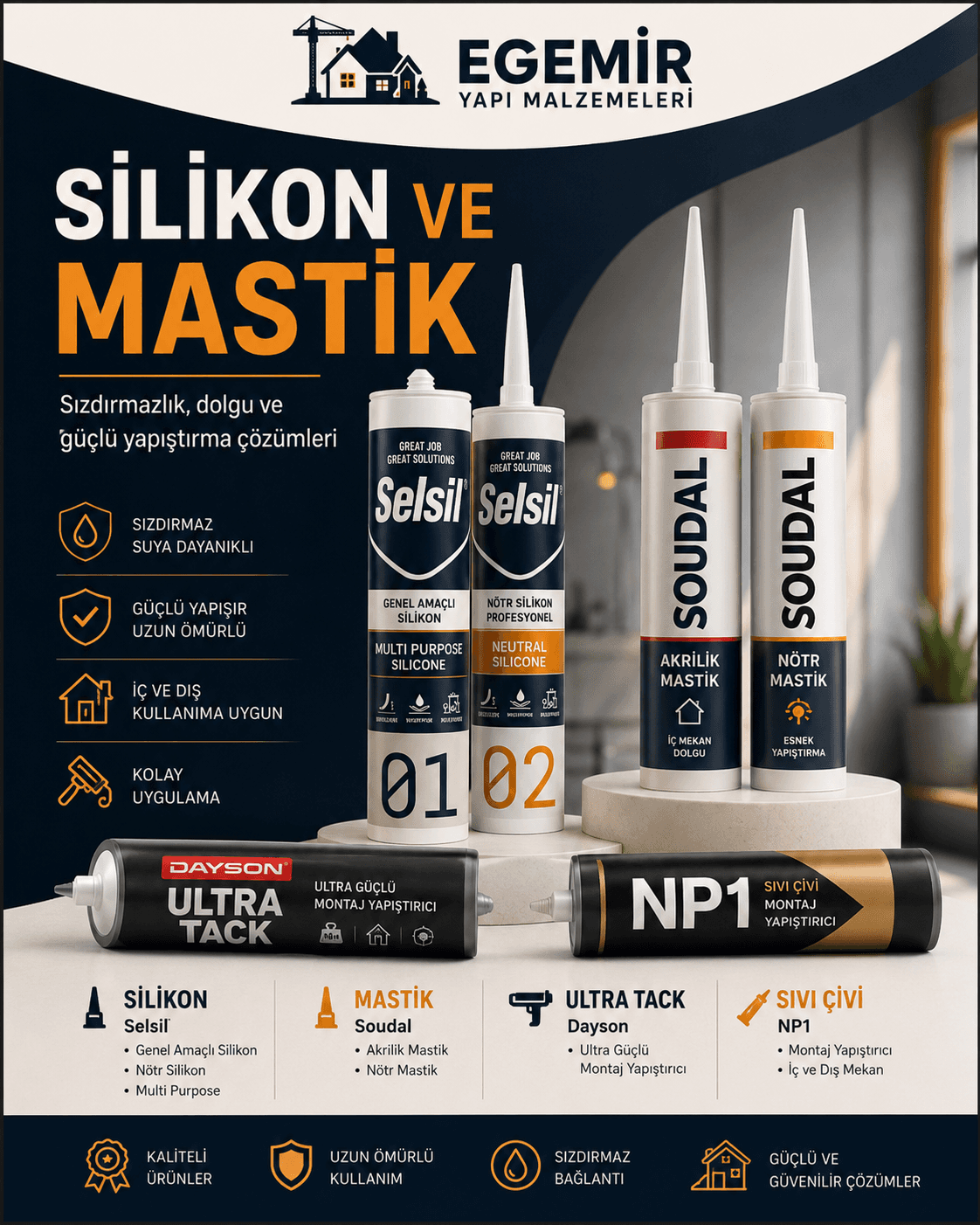 Selsil Silikon Çeşitleri ürün görseli